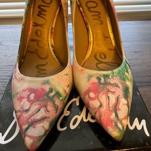 Sam Edelman multi colored 3 inch pumps